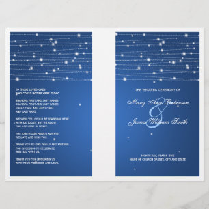 Elegantes Hochzeitsprogramm Falknerei Saphir