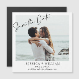 Elegantes Hochzeitsstift Save the Date Magnetkarte