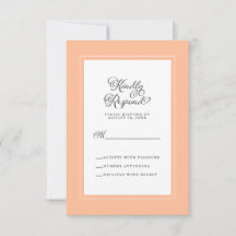 Elegantes Hochzeitstil Trendy Peach & White