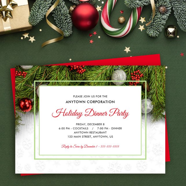 Elegantes Holiday Pine Business Weihnachten Party (Von Creator hochgeladen)