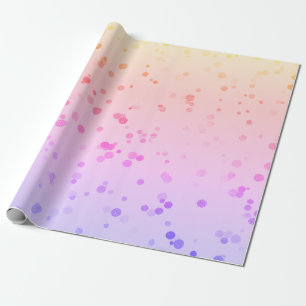 Elegantes holografisches Konfetti-Punktmuster Geschenkpapier