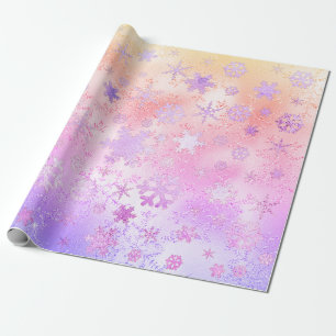 Elegantes holografisches Weihnachtsgeschenk-Muster Geschenkpapier