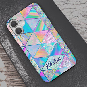 Elegantes Hologramm mädchenhaft farbenfroh iPhone 16 Hülle