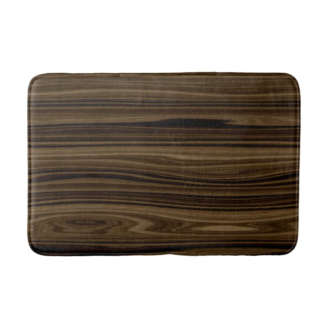 Elegantes Holz 2 Badematte (Vorderseite)