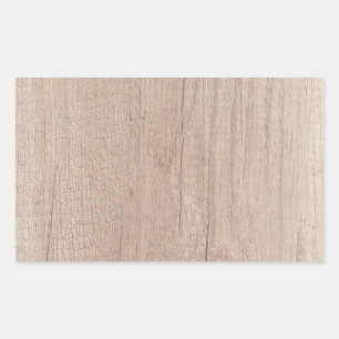 Elegantes Holzbrett-Design Leere Trendy Template Rechteckiger Aufkleber