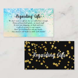 Elegantes Honeymoon Fund Brautparty oder Hochzeits Begleitkarte