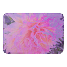 Elegantes Hot Pink und Magenta Dekorative Dahlia Badematte