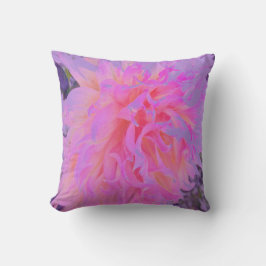 Elegantes Hot Pink und Magenta Dekorative Dahlia Kissen