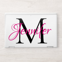 Elegantes Hot Pink und Personalisiertes Schwarz Mo