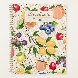 Elegantes, hübsches, beiges und braunes Citrus-Mon Planer