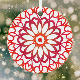 Elegantes, Hübsches Niedliches  Mandala Ornament Aus Metall