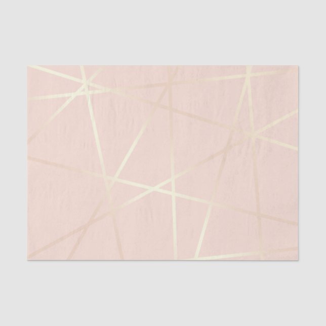 Elegantes hübsches Rosengold u. erröten rosa Seidenpapier (Vorderseite)