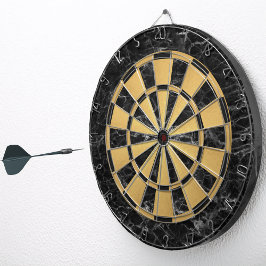 Elegantes Imitat aus schwarzem Marmor Dartscheibe