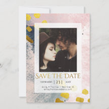 Elegantes Imitat Eigenes Foto Gold und Blush