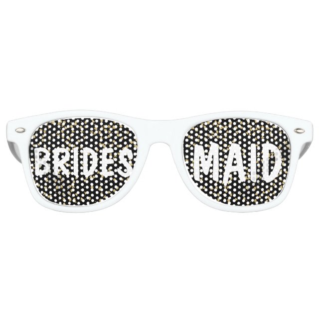 Elegantes Imitat Goldfass Hochzeit Bridesmaid Partybrille (Vorderseite)