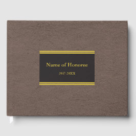Elegantes Imitat-Memorial Gästebuch