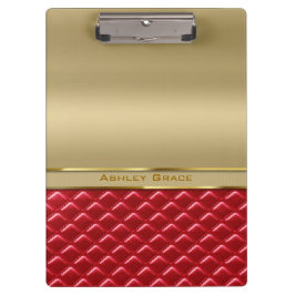 Elegantes Imitat-metallisches Gold gestepptes Klemmbrett