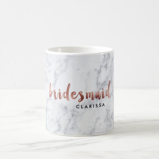 elegantes Imitat-Rosen-Goldweiße Kaffeetasse (Mittel)