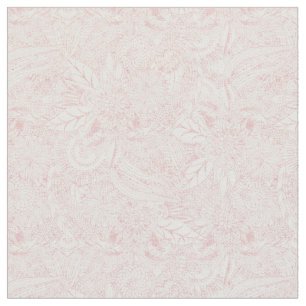 Elegantes Imitat-Rosengoldblumenmandalaentwurf Stoff