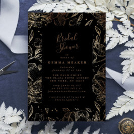 Elegantes Imitat Schwarzes Gold Brautparty