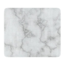 Elegantes Imitat Weißer Marmor Schneidebrett