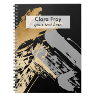 elegantes Imitatgold und graue Brushstrokes