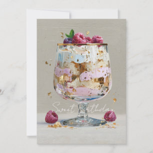 Elegantes Impasto-Himbeer-Dessert Einladung