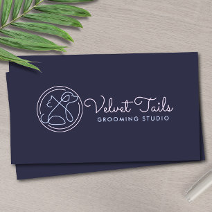 Elegantes, individualisierbares Cat & Dog-Logo für Visitenkarte