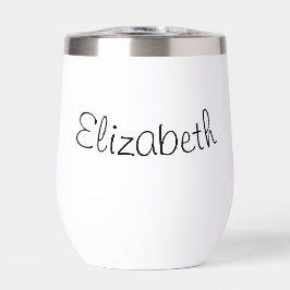 Elegantes, individualisierbares Edelstahlglas