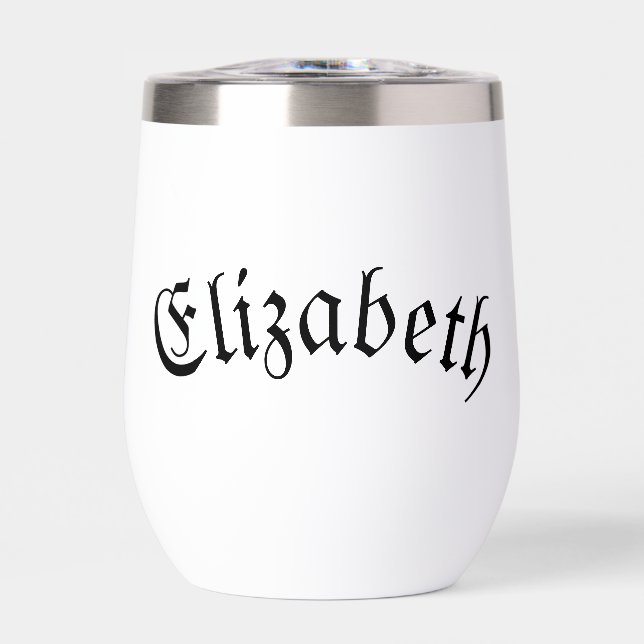 Elegantes, individualisierbares Edelstahlglas (Vorderseite)