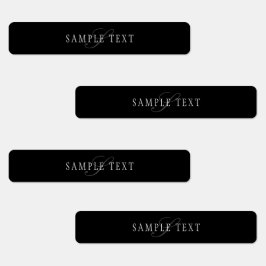 Elegantes individuell anpassbares Monogramm | Blac Etiketten