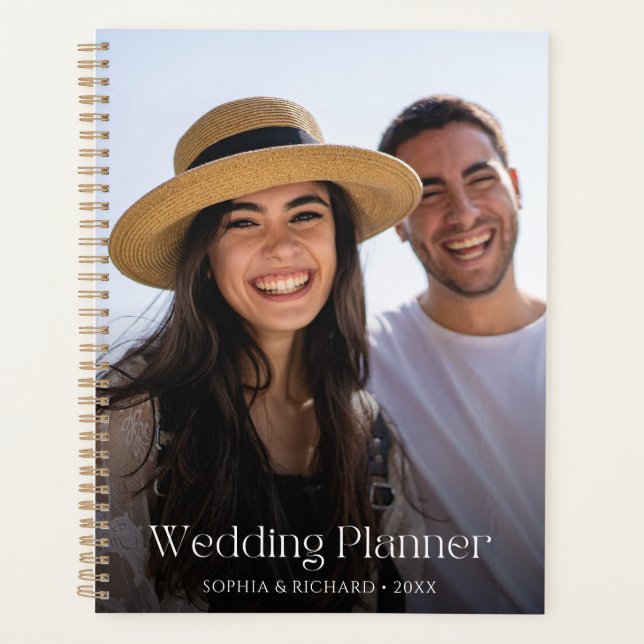 Elegantes individuelles Foto Hochzeit Planer (Vorderseite)