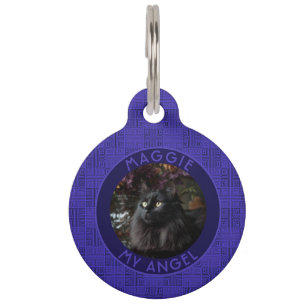 Elegantes individuelles Geschenk für Katzenpapas m Haustiermarke
