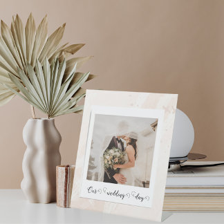 Elegantes individuelles Hochzeitsstil Sockelschild