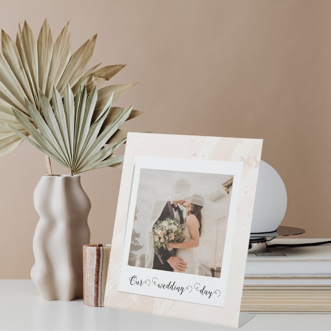 Elegantes individuelles Hochzeitsstil Sockelschild (Von Creator hochgeladen)