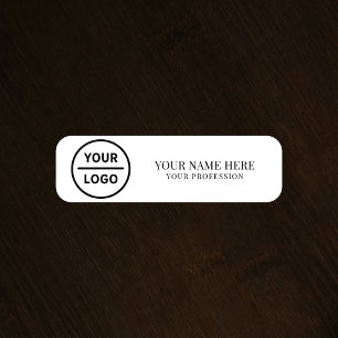 Elegantes, individuelles Logo-Mitarbeiter-Magnet, Namensschild