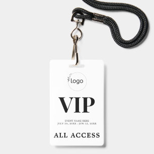 Elegantes, individuelles VIP-All-Access-Pass-Veran Ausweis