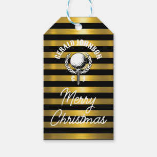Elegantes invertiertes Golf-Monogramm-Design Geschenkanhänger