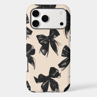 Elegantes iPhone-Case mit schwarzem Bogenmuster