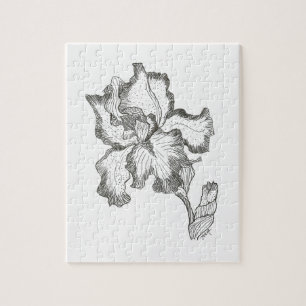 Elegantes Iris-Puzzle