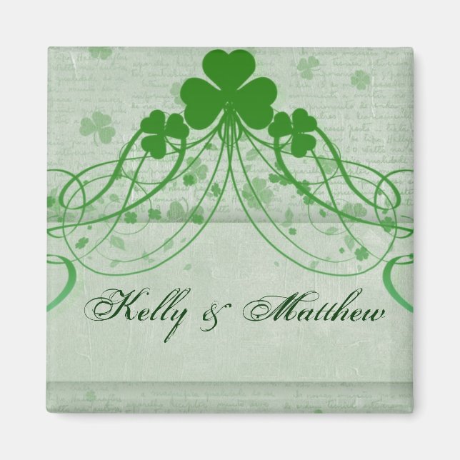 Elegantes Irisch - maßgeschneidert Magnet (Vorne)