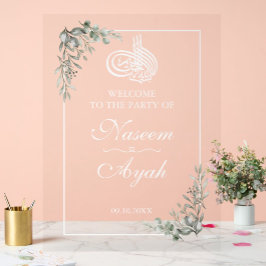 Elegantes islamisch-islamisches arabisches Party Acrylschild