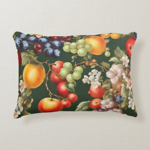 Elegantes italienisches Design mit Obst und Blume Dekokissen