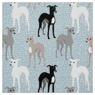 Elegantes italienisches Greyhound Mittelalter Mode Stoff