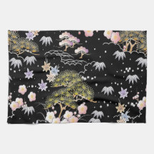 Elegantes japanisches Inspiriertes botanisches Kun