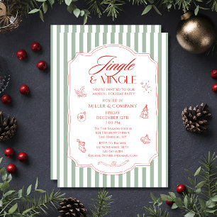 Elegantes Jingle & Mingle Corporate Christmas Part Einladung