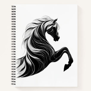 Elegantes Journal mit Pferdedesign Notizbuch