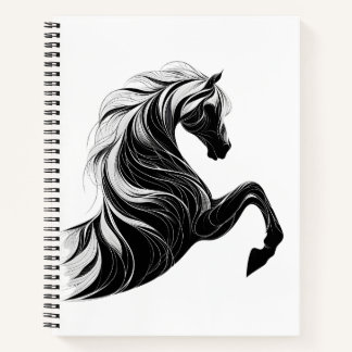 Elegantes Journal mit Pferdedesign Notizbuch