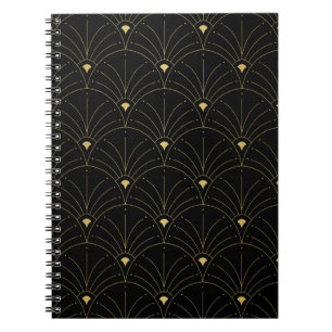 Elegantes Jugendstil-nahtloses Muster. Abstrakten Notizblock