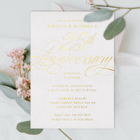 Elegantes Kalligrafie-Party zum 25. Jahrestag